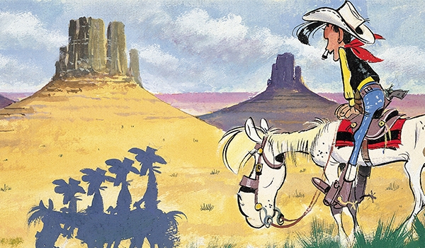 Tableau Lucky Luke 11 Grimpe falaise